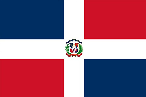 Imán de nevera de la bandera de República Dominicana