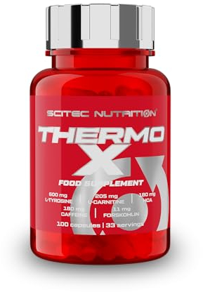 Scitec Nutrition Thermo-X, con L-Tirosina, L-Carnitina, HCA, Caffeina e Forskolina, 100 Capsule