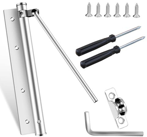 Ferme Porte Automatique, Ferme Porte à Ressort, Ferme Porte en Acier Inoxydable, Réglable Ferme Porte à Ressort, Groom Fermeture Porte Acier Inoxydable, Dispositif de Fermeture Automatique