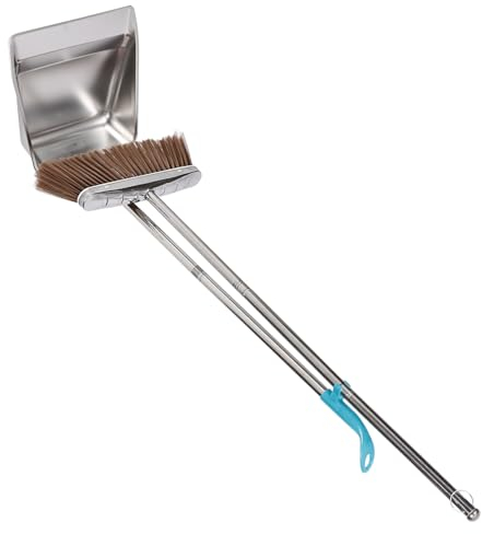 MAGICLULU Scopa e Paletta in Acciaio per Interni Strumenti Pulizia Scopa Paletta per Pulizia del Pavimento