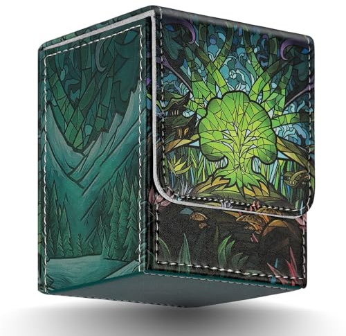 TCGUARD Boîte de rangement TCG pour cartes MTG, boîte de rangement pour cartes Magic The Gathering, pour plus de 100 cartes emballées individuellement, avec jeux de cartes à collectionner, TCG, Yugioh