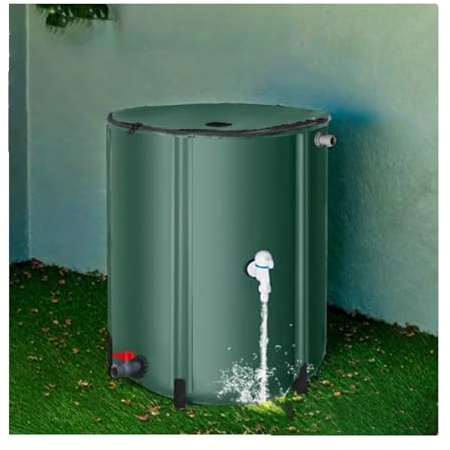 YPIOUREN Récupérateur d'eau De Jardin Extérieur, Système De Récupération des Eaux De Pluie, Tonneau De Récupération des Eaux De Pluie en PVC, for Jardin Domestique(250L)