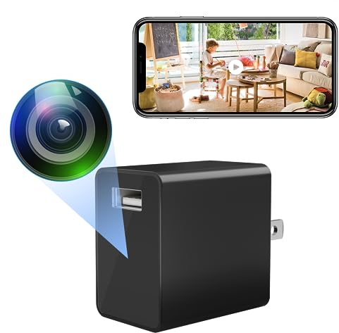 DuboCam Small Wireless Camera with USB Charger - Full HD 1080P - Mini Security Cam for Indoor Use - Cloud Storage