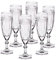 CRISTALICA 6 X Sektglas Sektkelch Champagnerglas Miss Desiree 130 ml Transparent Kristallglas 18,5 cm