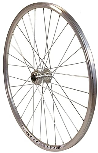 Redondo 26 Zoll Vorderrad Laufrad Fahrrad V Profil Felge Silber Disc