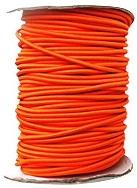 Perfeclan Expanderseil 4mm Gummiseil Planenseil Spannseil Abspannseile Seil für Wassersport Outdoor-Aktivitäten, Orange, 10m