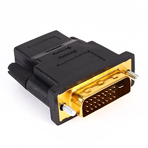 DVI till HDMI-adapter, DVI 24+1 HDMI M-F-adapter omvandlare för digital HDTV LCD LED-skärm