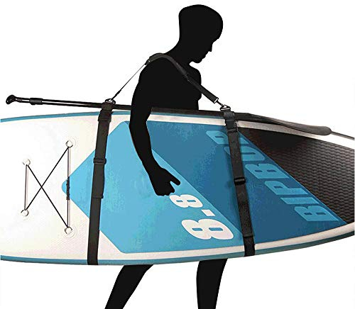 Hensych Planche de Surf Sangle de Transport Sangle de Planche à pagaie, Sangle d'épaule pour Paddleboard, Accessoires Sup avec pour pagaie
