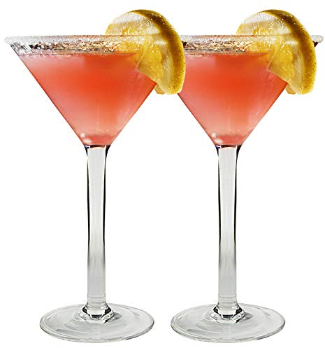 I-WILL Cocktail Glasses 180ml Transparent Martini Cocktails Mixed Set Plastic Reusable Unbreakable Glass Drinking Juice Making Cup Glassware for Home Party Bar, Dishwasher Safe, Set of 2