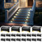 Solpex Luci solari per ponte, impermeabili, per scale esterne, gradini, recinzioni, cortili, patio e vialetti (nero, bianco caldo), confezione da 20