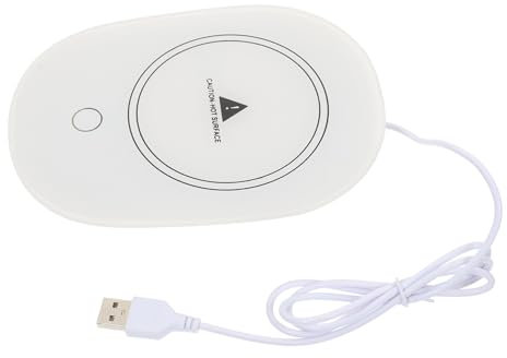 PRETYZOOM Usb Cup Warmer Heating Coaster Keeping Warm Coaster for Coffee Tea Mug Thermostatic for Desk Home Office Use