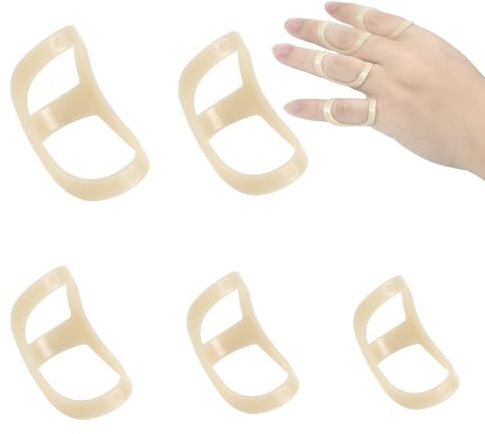 GADITIEK 5pzs Férula Dedo, Férula Para Dedo En Gatillo Cómoda, Férula Para Dedo En Gatillo, Soporte Para Pulgar Para Soporte y Protección De La Artritis, Dedo En Gatillo (10,11,12,13,14)