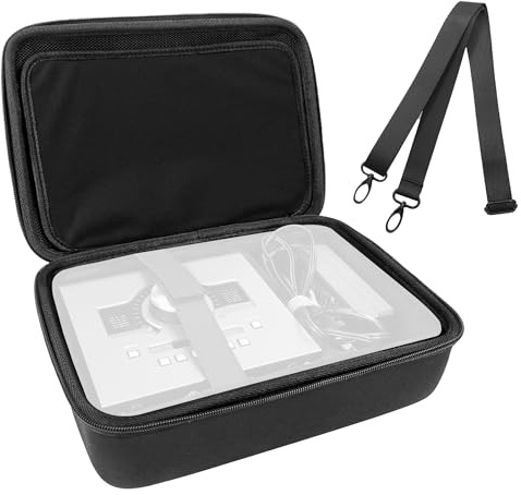 Musiin Audio-Interface-Tragetasche, kompatibel mit Apollo Twin X DUO Gen 2/QUAD Gen 2, ausgestattet mit Komfortgriff und verstellbarem Schultergurt, geeignet für Reisen (schwarz)