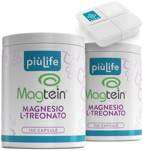 Magnesio Treonato Magtein 2000 mg PiùLife, 300 Capsule