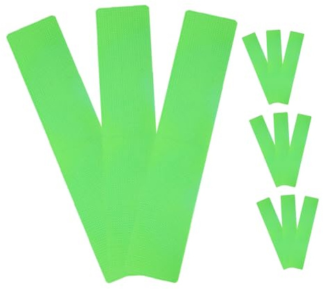 Healifty 12PCS Flat Boundary Indicator Court Line Marker Kit Anti-slip Football Markers Sports Grounds Reusable Athletics Field Marking Pads for Pickleball Basketball