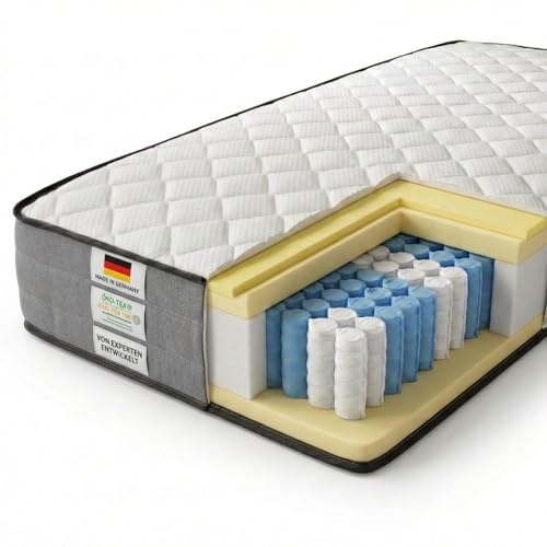 KNERST Royaldream Taschenfederkernmatratze 140x200, H3/H4, Matratze 25 cm