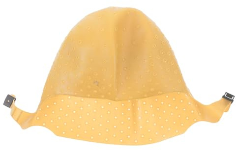 VINTORKY Gorro para Mechas de Silicona Dorado Flexible para Teñir el Cabello con Orificios Precisos, Tapa de Tinta Profesional para Peluquería y Uso Doméstico, Gorro de Glaseado