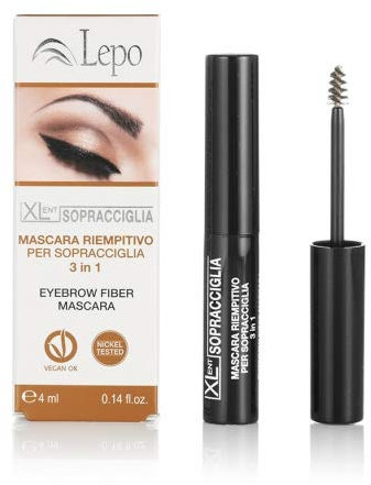 LEPO | Mascara Riempitivo per Sopracciglia Xlent, N. 01 Medio Chiaro, per Sopracciglia Perfettamente Definite e Naturalmente Accentuate