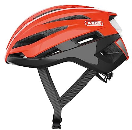 ABUS Rennradhelm StormChaser - Leichter und komfortabler Fahrradhelm für professionellen Radsport für Damen und Herren - Orange, Größe L