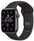 Apple Watch SE [GPS + Cellular, 44MM] Aluminiumgehäuse Space Grau mit Sportarmband Schwarz (Generalüberholt)