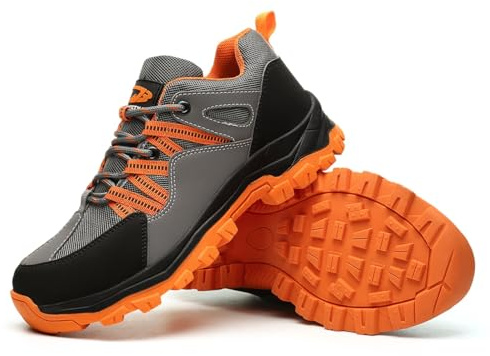 Zapatos De Seguridad For El Trabajo Ligeros, Zapatos De Protección For El Trabajo Con Punta De Acero Resistentes A Golpes Y Pinchazos, Zapatillas De Deporte Elegantes, Cómodas Y Transpirables En La Pa