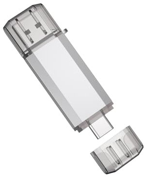 Yaxiny Chiavetta USB C da 32 GB, ad alta velocità, tipo C, doppia OTG, per TV, auto, smartphone, PC, laptop, Chromebook, MacBook Pro