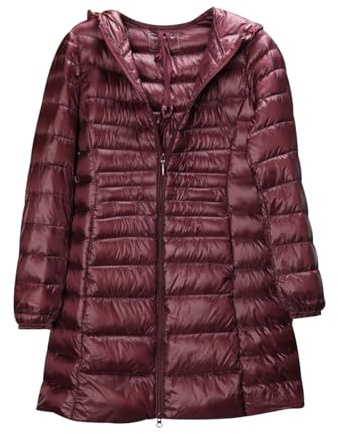 Plumifero Ultraligero Mujer Largo Chaqueta Plumas Ligeros Mujer Plumífero Ligero Chaqueta Acolchada Ligera Plumon Mujer Plumiferos Ultraligero Puffer Jacket Mujer Abrigo Acolchado Plumas Pluma Mujer
