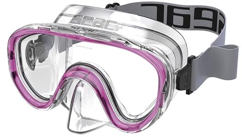 SEAC Viva, Einglas- Silikon- Schnorchel-Tauchmaske für Kinder
