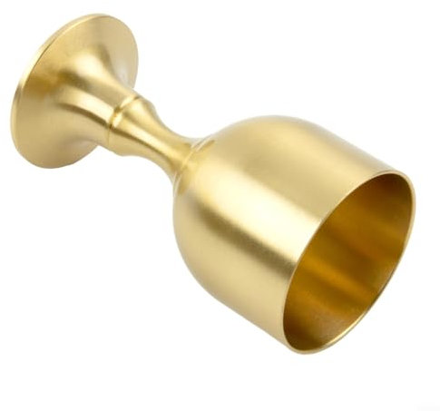 Sandyseptember Copa de vino de latón, copa de cáliz, copa de cáliz, copa de cáliz, copa de vino con pies, copa de comunión (L)