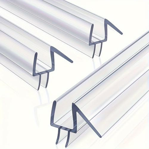 Wuyangcun Junta de silicona para mampara de ducha perfil ampliado compatible con puertas de vidrio de 6/8/10/12 mm (6mm)