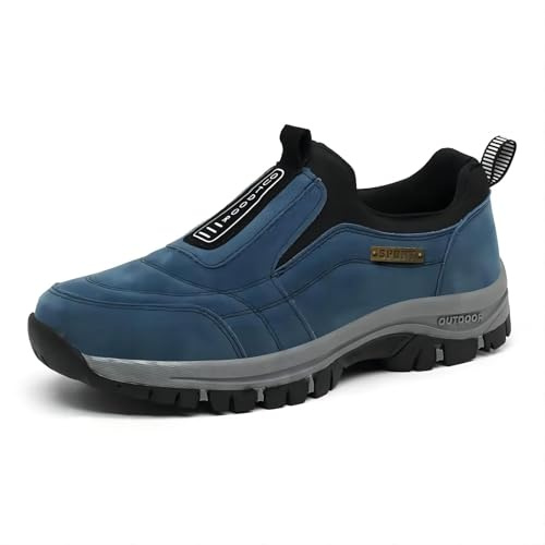 Deedlite Orthopedic Walking Shoes for Men & Women-Outdoor Non-Slip Comfy Arch Support Walking Shoes, Comfy Orthopedic Walking Shoes Deep Blue