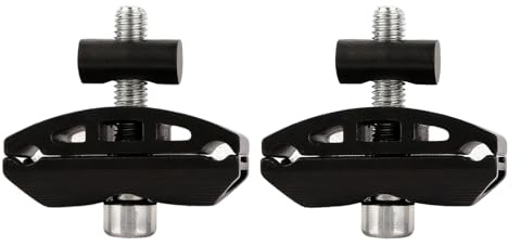 LiYjichng 2 Pcs Bike Seat Clamps - Carbon Steel Saddle Clamp for Mountain and Road Bicycle Seatpost Fastener for Single Rod Post Bikes