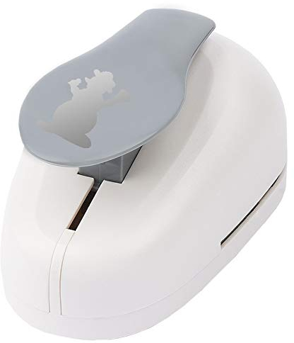 Ideen mit Herz Jumbo-Stanzer, Schneemann, Motivgröße: 6cm x 4cm | Motiv-Locher für Papier | Geschenkanhänger & Aufleger basteln | Weihnachtskarten & Deko für Weihnachten, Winter, Schnee | extra groß