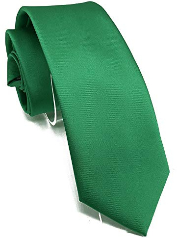 Wehug Corbata de seda tejida de seda clásica de los hombres Corbata de cuello Jacquard Corbata para los hombres, verde