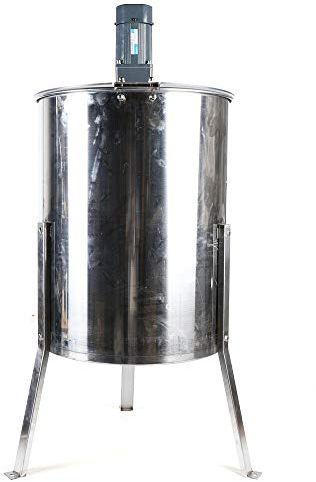 LENJKYYO Edelstahl Imker Schleuder Elektrische Honigschleuder 4Rahmen Waben Honig 120W