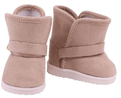 Aeromdale Puppenschuhe, Plüschstiefel, Schuhe, einfarbig, für 45,7 cm große amerikanische Puppen, 46 cm, Puppenzubehör für 43 cm, Puppenzubehör – bw1170-1 Paar
