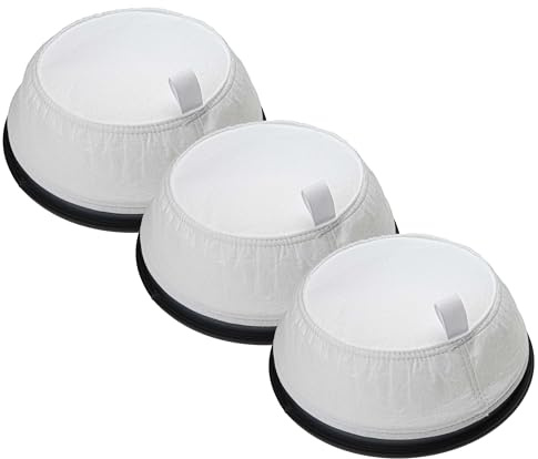 vhbw 3X Sackfilter kompatibel mit Nilfisk VP300 Eco EU, Saltix 10 Trockensauger, Staubsauger - Ersatz-Filter Schwarz Weiß