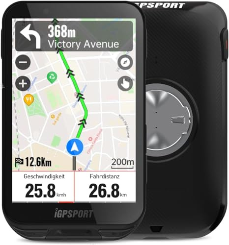 iGPSPORT iGS800 Fahrradcomputer GPS, 3.5 Touchscreen mit 32GB Offline-Kartennavigation, 50 Hours Fahrrad Tacho mit Kartenanzeige, Trainingsanalyse, iClimb Pro WLAN, BLE5.0/ ANT+, IPX7 (iGS800)