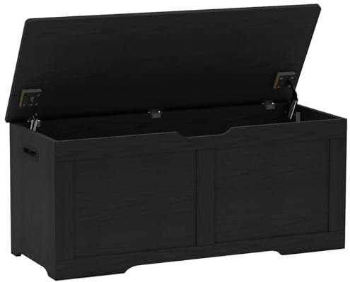 Timberer 39.4 Storage Chest, Wooden Storage Bench, Lift Top Toy Chest