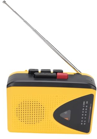 Denash Retro Cassette Player, Am FM Radio LAPE Recorder con Conector de Auriculares de Altavoces Incorporados para Música Portátil