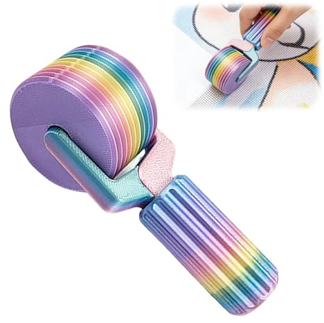 KERYBW Diamond Roller, strumento di pressatura con strass rimovibili, rullo a pressione portatile, accessorio per diamond painting fai da te 3D