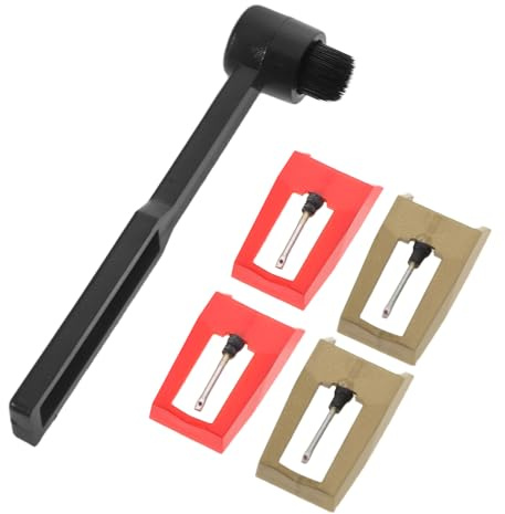 ANDRESLAD Stylus Kit for Turntable Cartridge Needle Stylus Cleaner Kit Includes Phonograph Cleaning Brush for Record Player Suitable for Vinyl Records Phonograph Accessories