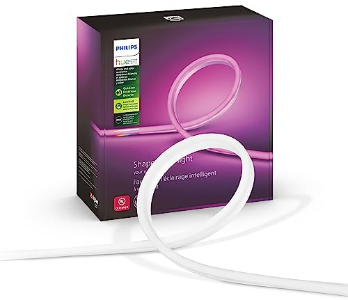 Philips Hue Outdoor 7-Foot Smart LED Light Strip - White and Color Ambiance - 1 Pack - Requires Hue Bridge - Weatherproof - Control with Hue App - Works with Alexa, Google Assistant and Apple HomeKit