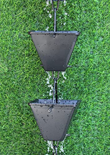 KAM HOME Regenkette, mittelgroß, quadratisch, Natur, 11 Stück