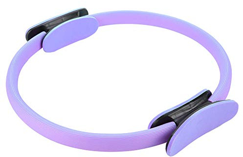 KOSDFOGE Cerchio per Anello Pilates, Cerchio Magico per Anello Fitness, Cerchio di Resistenza per Anello Yoga con Doppia Impugnatura da 4 Colori da 1,4 Pollici per Cosce E Gambe Fitness(Viola)