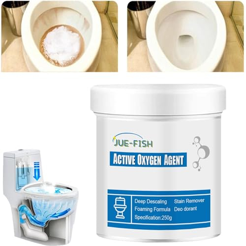 Toilet Active Oxygen Agent-250 g nuovo detergente spray per WC, potente agente di dragaggio per tubi, adatto per la pulizia degli scarichi del WC, nessun odore particolare