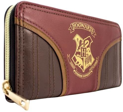 Hogwarts H.P. Zaubererschule Wappen Team Quidditch Portemonnaie Clutch Münzfach & Kartenhalter, Rot