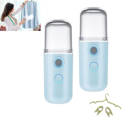 Easy Care Sunshine 15s Mini Ferro da Stiro da Viaggio Riscaldante, Ferro da Stiro a Batteria for Prevenzione Bruciature Senza Fili, Ferro da Stiro a Vapore Portatile for Casa, Ufficio e Viaggi con Gan