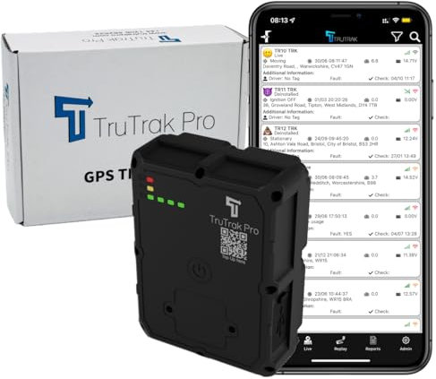 TruTrak Pro 4G - GAT24 Rechargeable Magnetic GPS Tracker, Car Van Motorbike Caravan.195 Countries, 720 Day Standby, Live Tracking and Notifications,14 Day Free Trial+SIM Included, UK Company