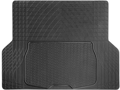 +PWR Car Parts Tappetini in gomma per bagagliaio auto universali. 100% PVC, dimensioni 108x140 cm. Antiscivolo e ritagliato. Protegge il bagagliaio originale